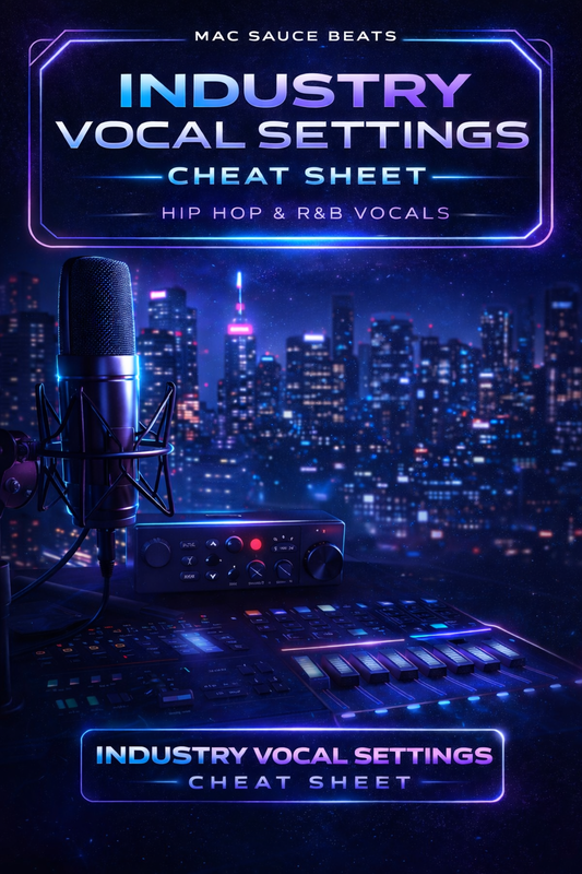 Industry Vocal Settings Cheat Sheet (2026)